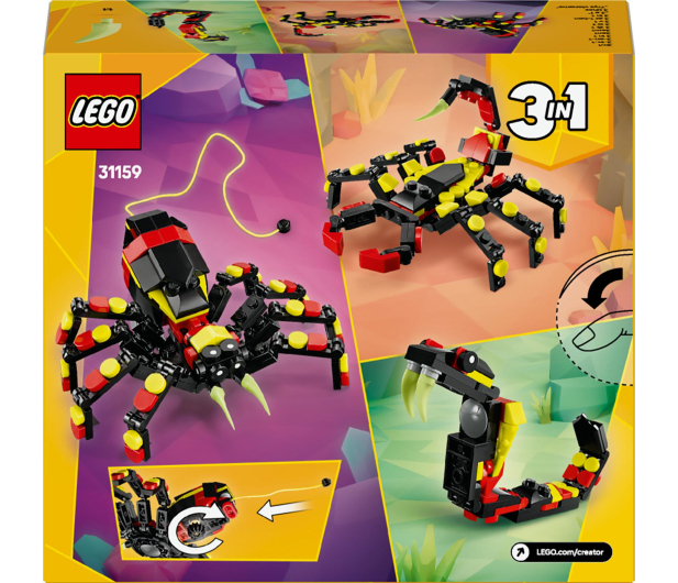 LEGO Creator 31159 Dzikie zwierzę: niezwykły pająk - 1284262 - zdjęcie 10